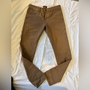 Men's BraveStar Brown Chinos Selvedge 32x33